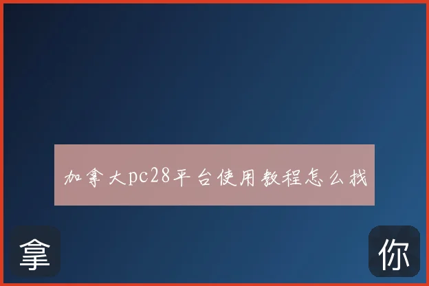 加拿大pc28平台使用教程怎么找